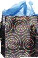 12 large Happy Birthday foil swirl gift bags Part No.FPLA